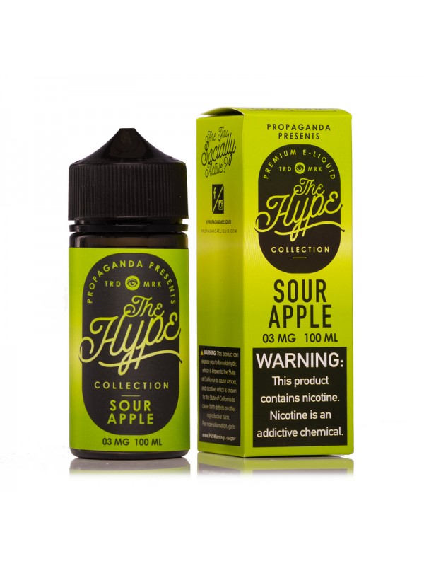 The Hype Sour Apple 100ml Vape Juice