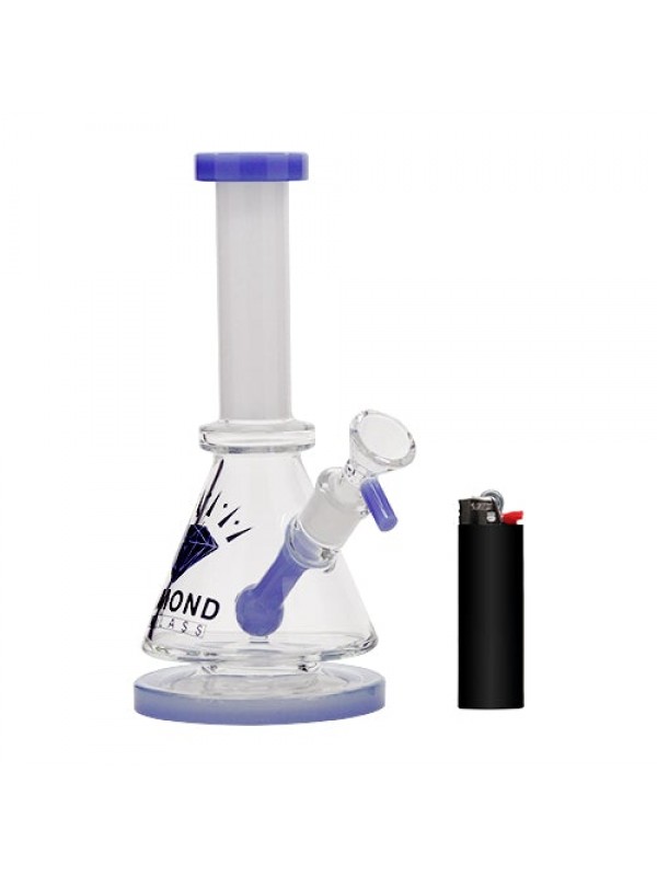 Diamond Glass 5" Triangular Mini Beaker Bong ...