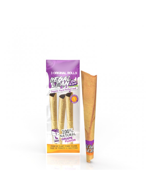 Legal Lean King Size Natural Leaf Cone Wraps (3x P...