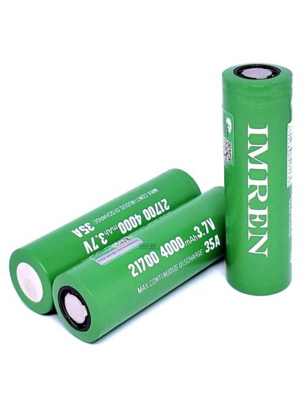 Imren 21700 4000mAh 35A Battery - Pack of 2