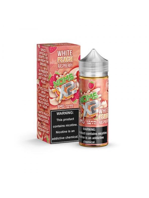 NOMS X2 White Peach Raspberry 120ml Vape Juice