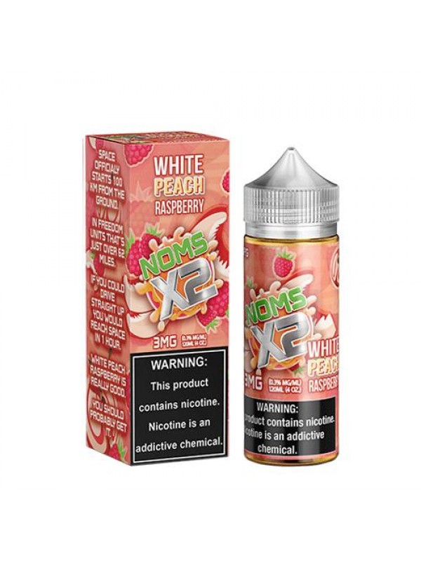NOMS X2 White Peach Raspberry 120ml Vape Juice