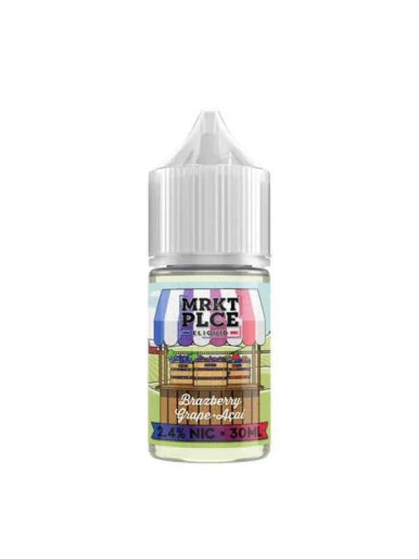 MRKT PLCE Brazzberry Grape Acai 30ml Nic Salt Vape...