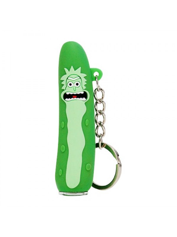Mini Pickle Rick Keychain Chillum