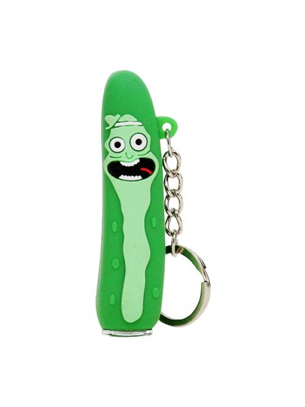 Mini Pickle Rick Keychain Chillum