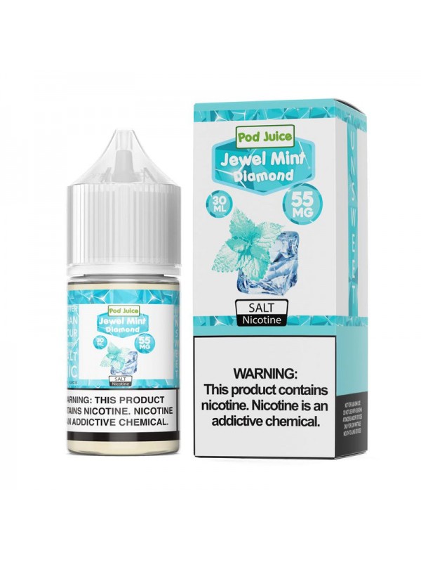 Pod Juice Jewel Mint Diamond 30ml Nic Salt Vape Ju...