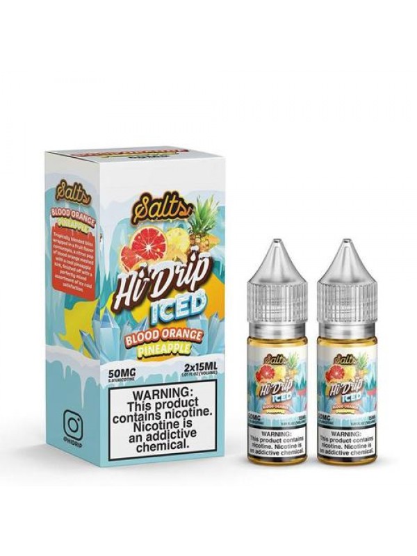 Hi-Drip Salts Blood Orange Pineapple Iced 30ml Nic Salt Vape Juice