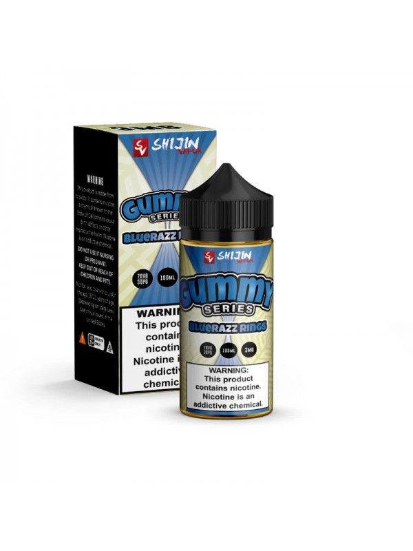Shijin Gummy Series Blue Razz Rings 100ml Vape Juice