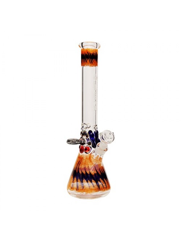 AMG 18" Glass Beaker Bong w- Accents (7mm Thick)