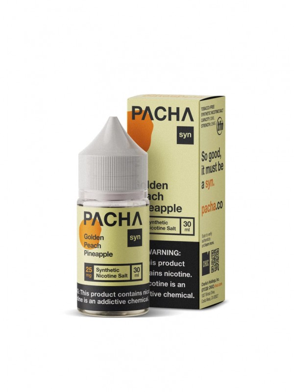 PACHA syn Golden Peach Pineapple 30ml Nic Salt Vap...