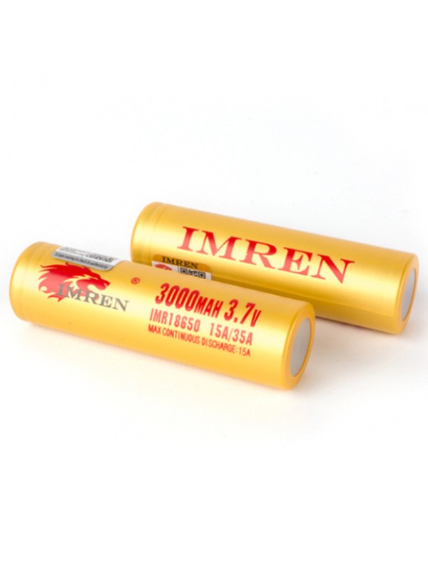 IMREN 18650 3000mAh 15A-35A Battery (2pcs)