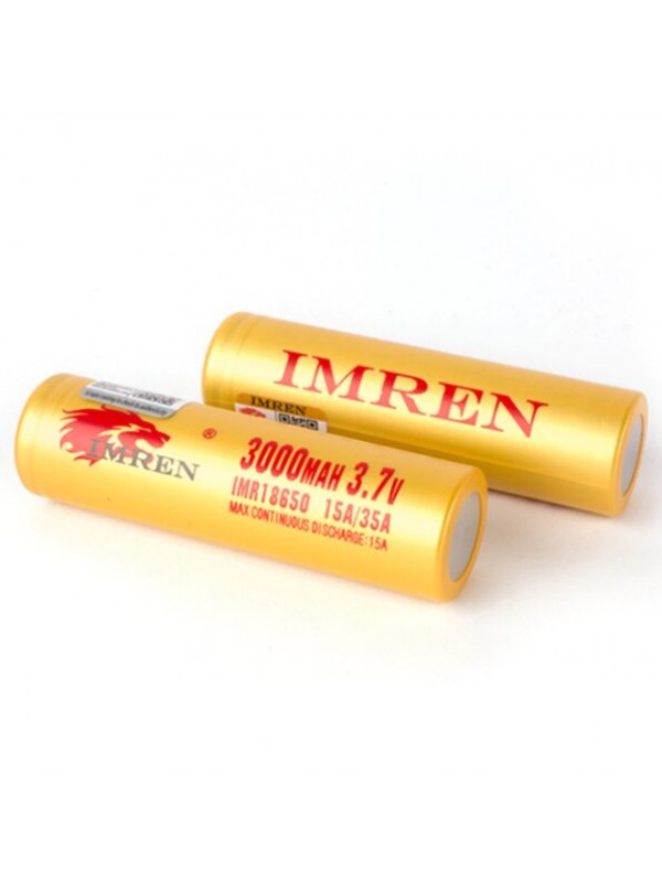 IMREN 18650 3000mAh 15A-35A Battery (2pcs)