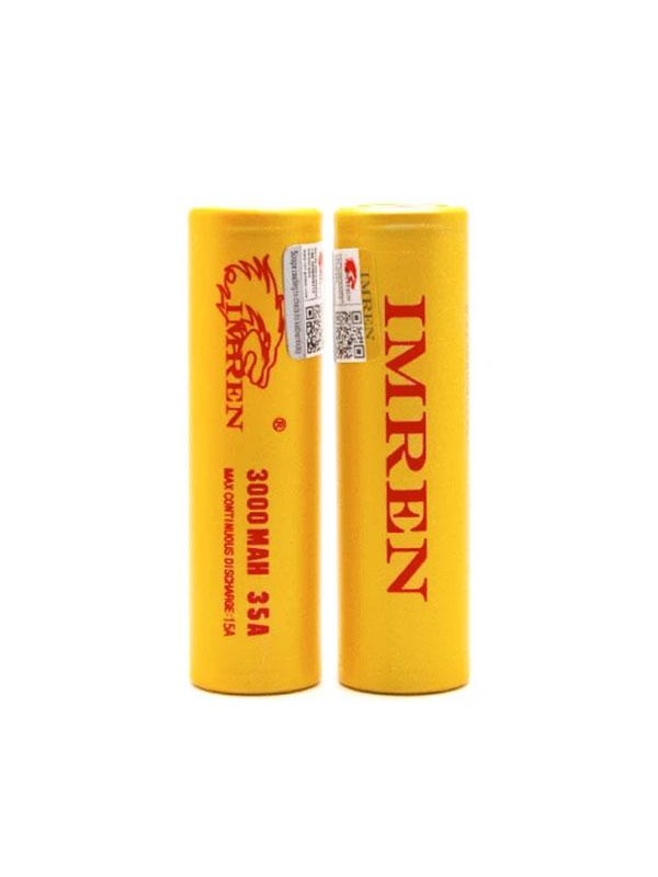 IMREN 18650 3000mAh 15A-35A Battery (2pcs)
