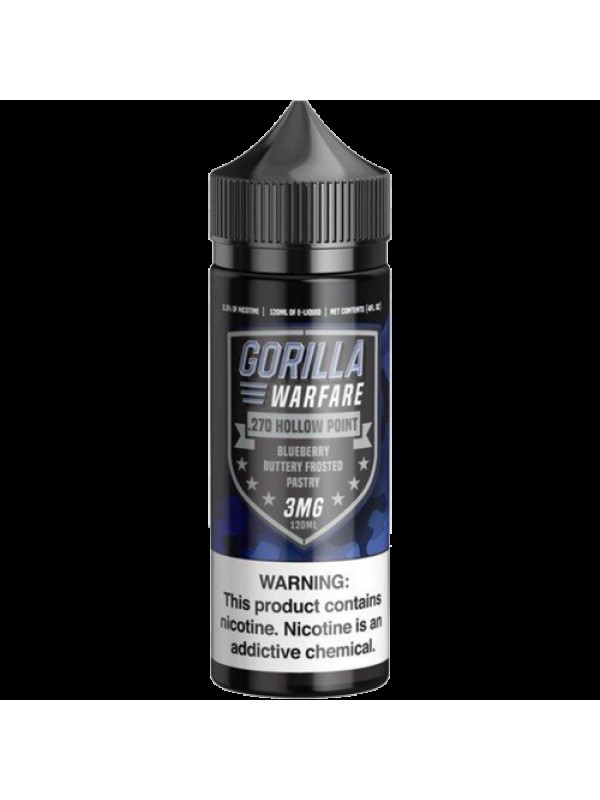 .270 Hollow Point 120ml Vape Juice - Gorilla Warfa...