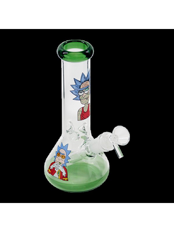 Rick & Morty Glass Beaker Bong Default Title