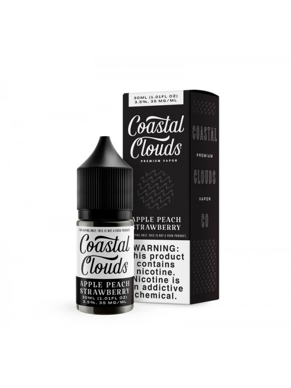 Coastal Clouds Saltwater Apple Peach Strawberry 30ml Nic Salt Vape Juice