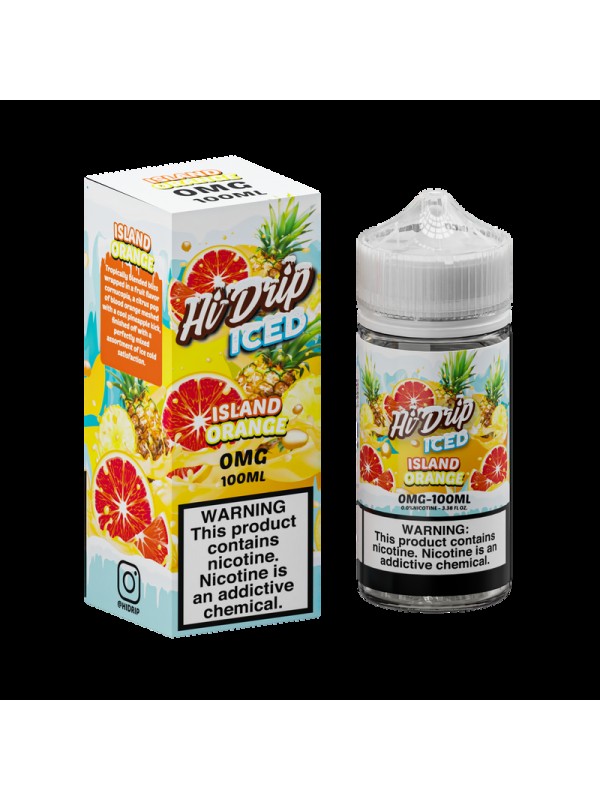 Hi-Drip Blood Orange Pineapple Iced 100ml Vape Juice