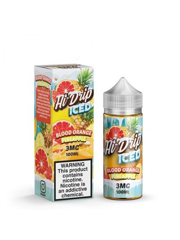 Hi-Drip Blood Orange Pineapple Iced 100ml Vape Jui...