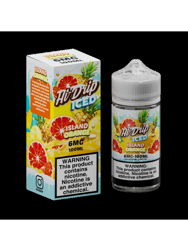 Hi-Drip Blood Orange Pineapple Iced 100ml Vape Juice
