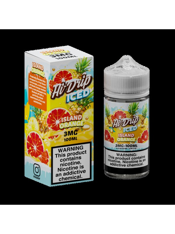 Hi-Drip Blood Orange Pineapple Iced 100ml Vape Juice