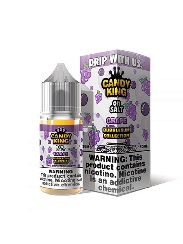 Candy King Bubblegum Salt Grape 30ml Nic Salt Vape...