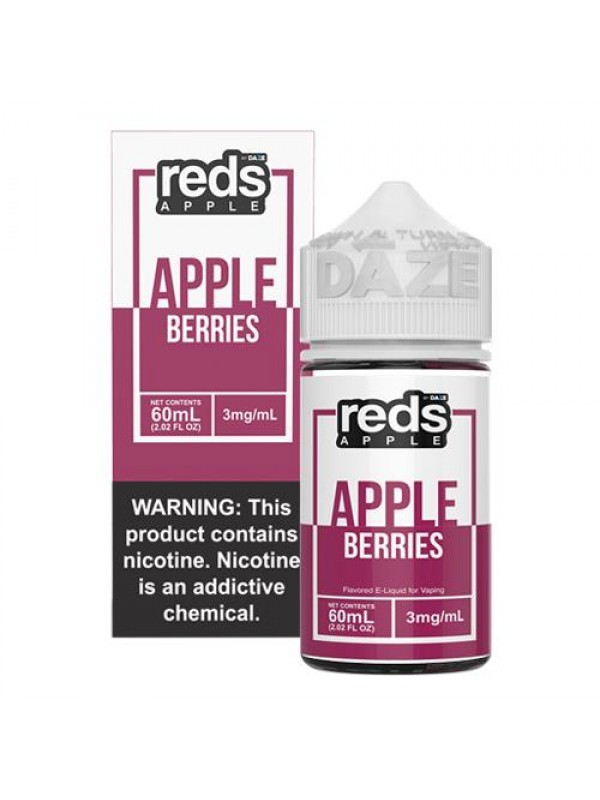 7 Daze Reds Apple EJuice - Berries 60ml Vape Juice