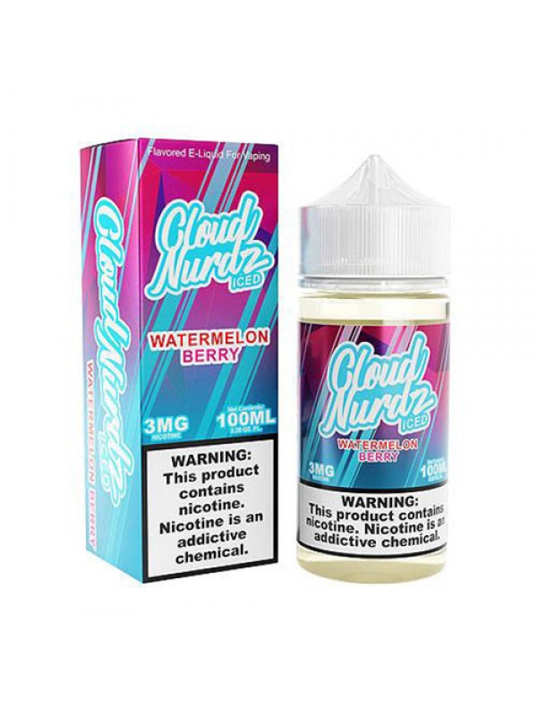 Cloud Nurdz Watermelon Berry Iced 100ml Synthetic ...