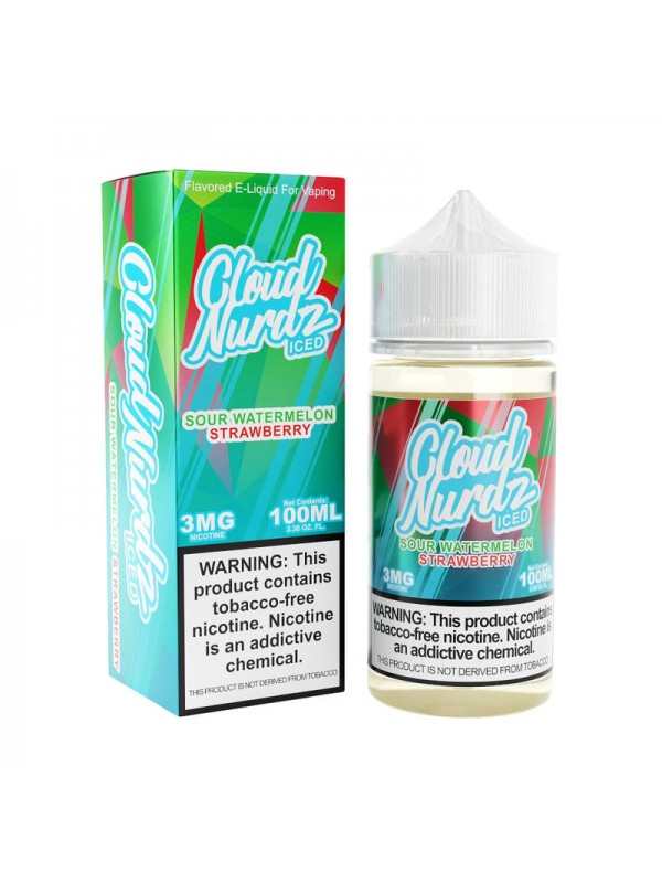Sour Watermelon Strawberry Iced 100ml TF Vape Juic...