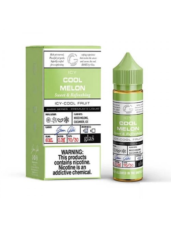GLAS Basix Icy Cool Melon 60ml Vape Juice