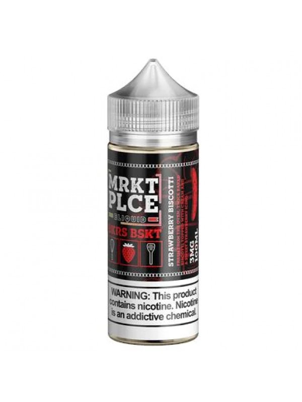 MRKT PLCE Strawberry Biscotti 100ml Vape Juice