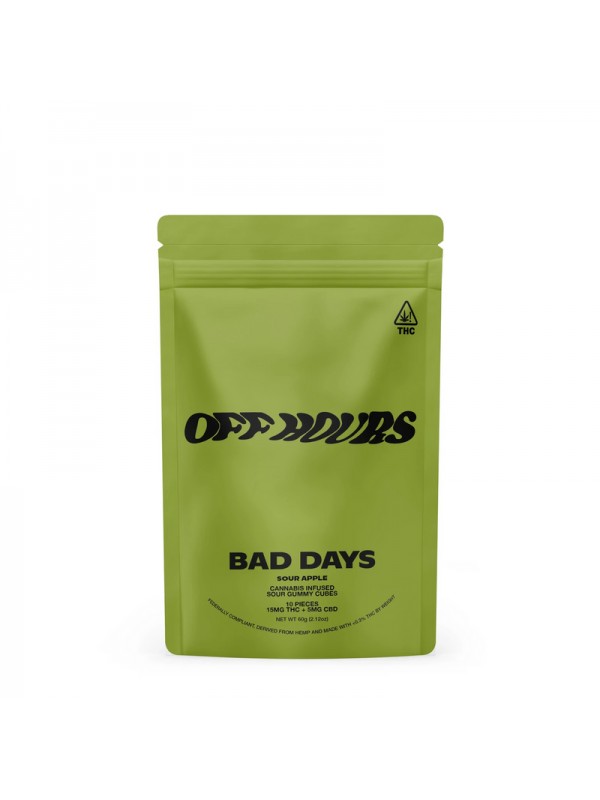 Bad Days Off Hours: D9 + CBD 200mg Sour Gummies (10x Pack)