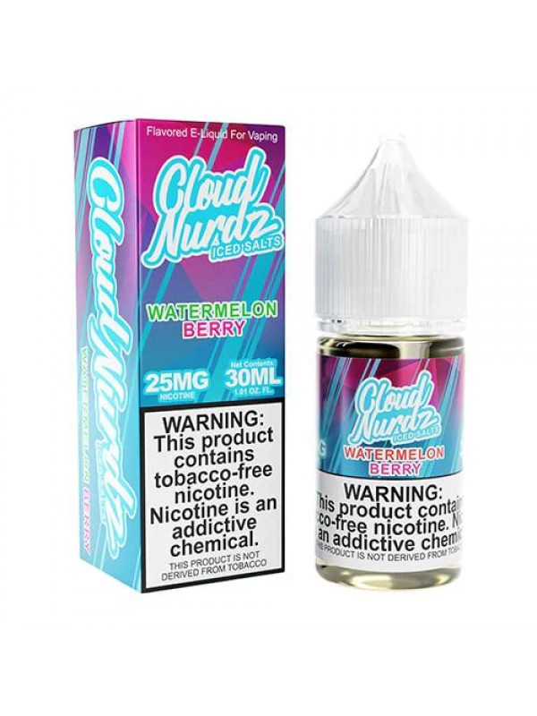 Cloud Nurdz Watermelon Berry Iced 30ml TF Nic Salt...
