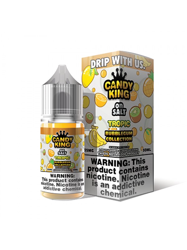 Candy King Bubblegum Salt Tropical 30ml Nic Salt V...