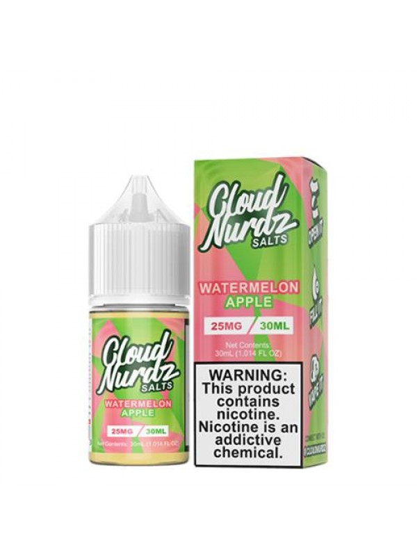 Cloud Nurdz Salts Watermelon Apple 30ml Nic Salt Vape Juice
