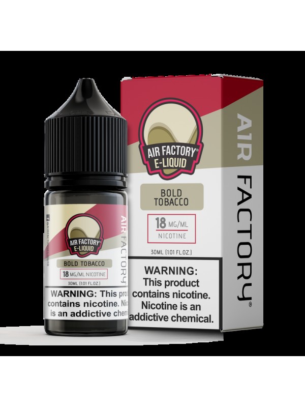 Air Factory Bold Tobacco 30ml Nic Salt Vape Juice