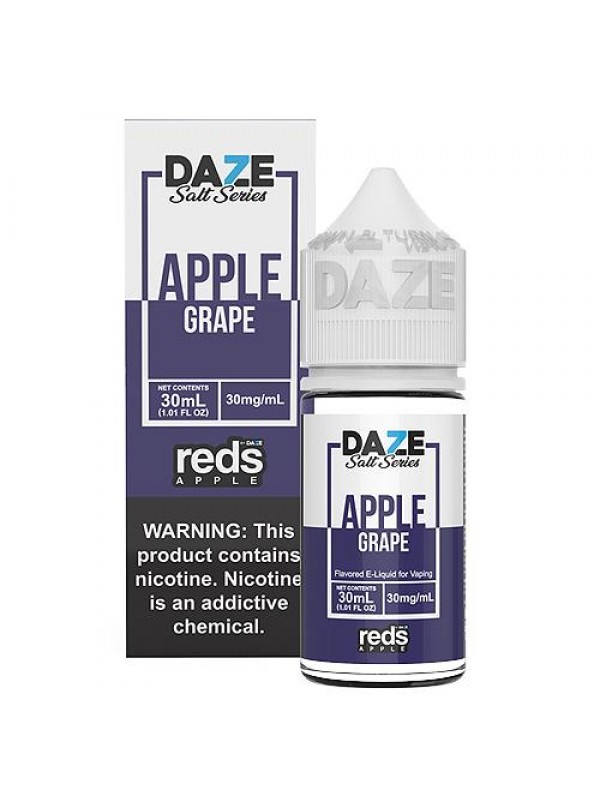 7 Daze Reds Salts Grape 30ml Nic Salt Vape Juice