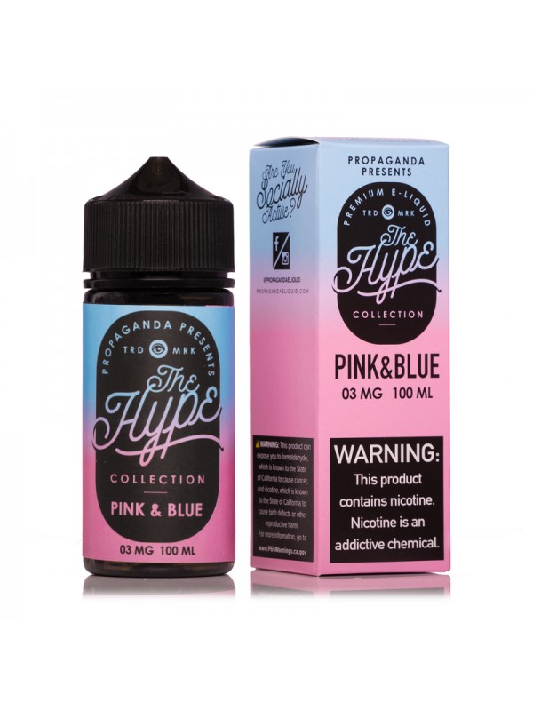 The Hype Pink & Blue 100ml Vape Juice
