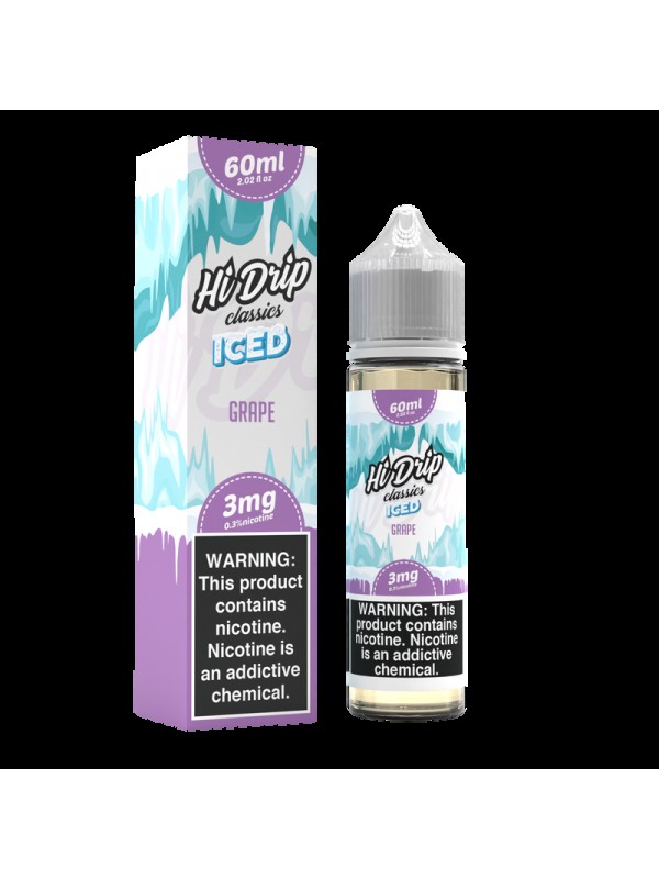 Grape Iced 60ml Vape Juice - Hi Drip
