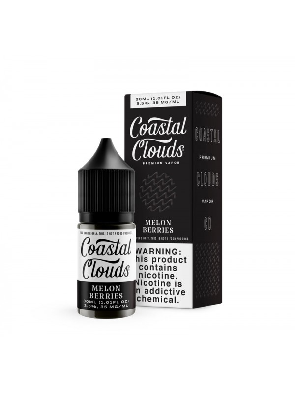 Coastal Clouds Melon Berries 30ml Nic Salt Vape Ju...