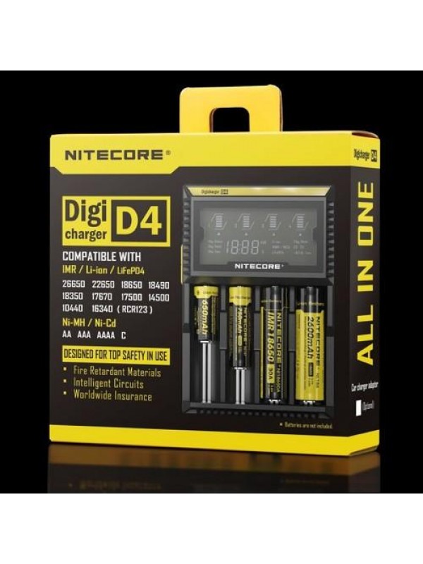 Digicharger D4 Charger - Nitecore (Four-Slot)