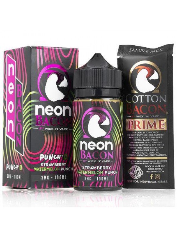 Punch'D Wick 'N' Vape 100ml Neon Bacon