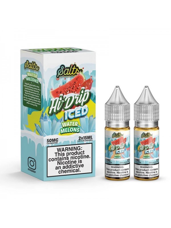Hi-Drip Salts Water Melons Iced 30ml Nic Salt Vape Juice