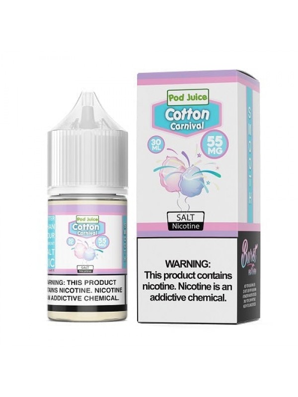 Pod Juice Cotton Carnival TF 30ml Nic Salt Vape Ju...