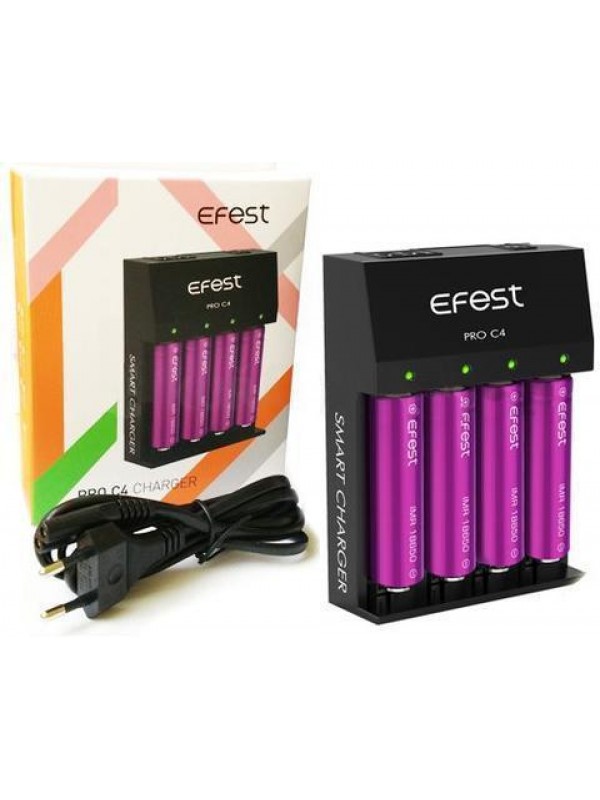 Efest PRO C4 Charger - 4 Bay Lithium Charger