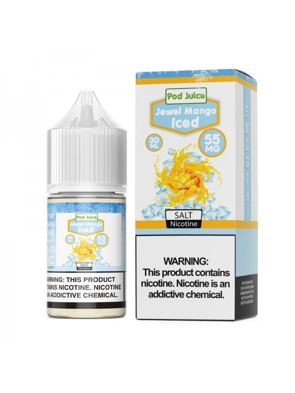 Pod Juice Jewel Mango Iced 30ml Nic Salt Vape Juic...