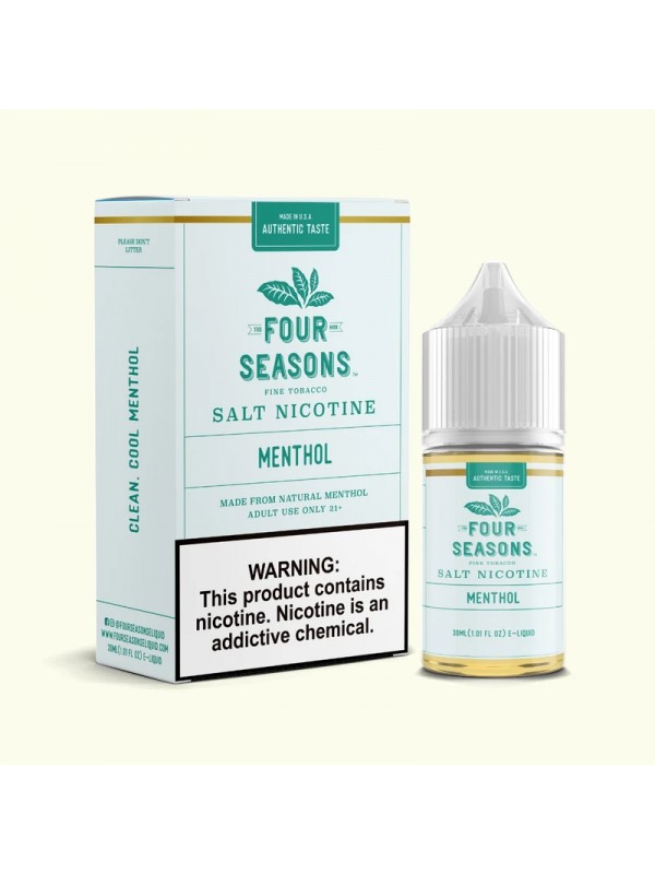 Four Seasons E-Liquids Menthol 30ml Nic Salt Vape ...