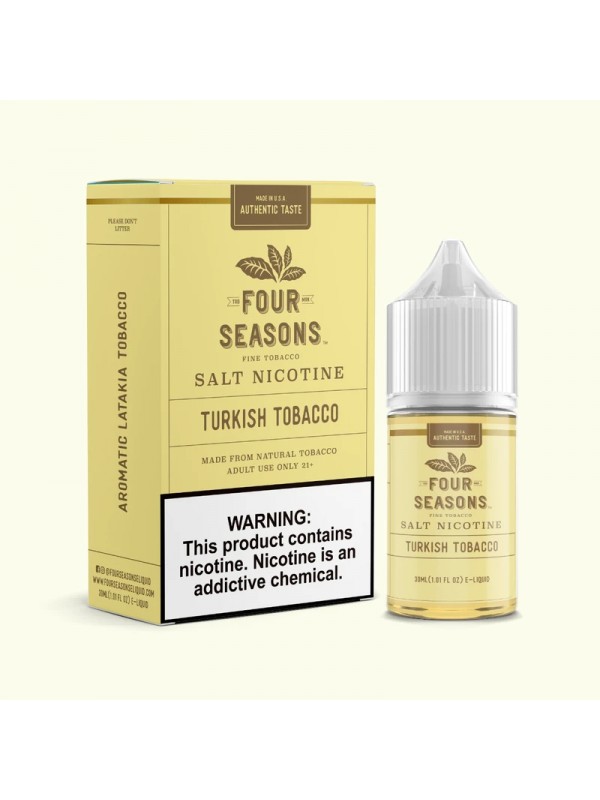 Four Seasons E-Liquids Turkish Tobacco 30ml Nic Sa...