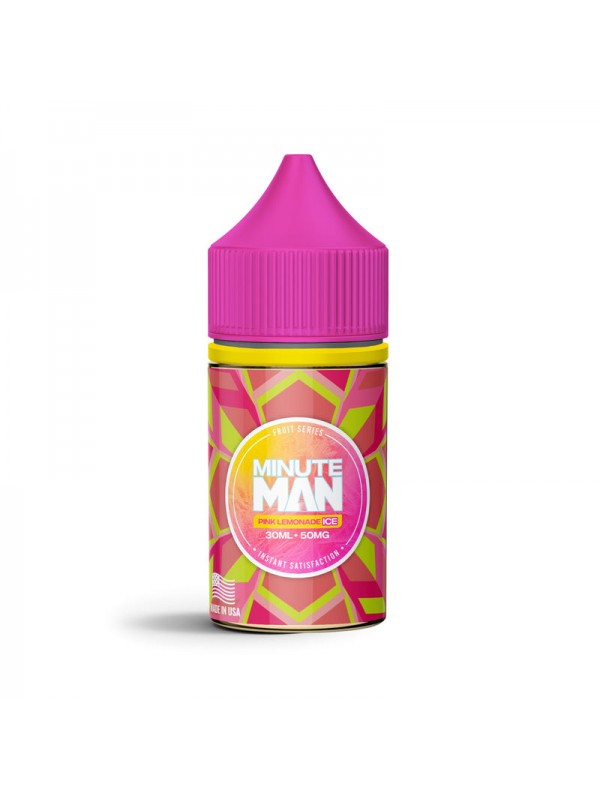 Minute Man Pink Lemonade Ice 30ml Nic Salt Vape Ju...