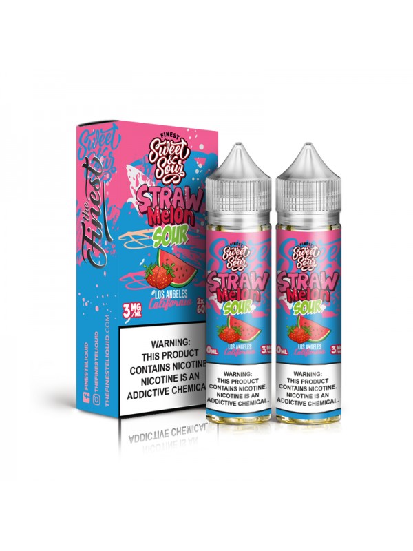 The Finest Straw Melon Sour 2x 60ml Vape Juice
