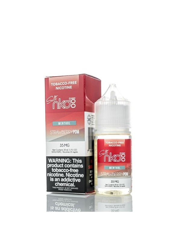 NKD 100 Salts Menthol Strawberry POM 30ml Nic Salt...